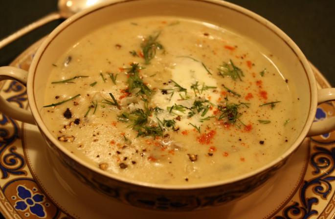 Рибний суп зі скумбрії з рисом