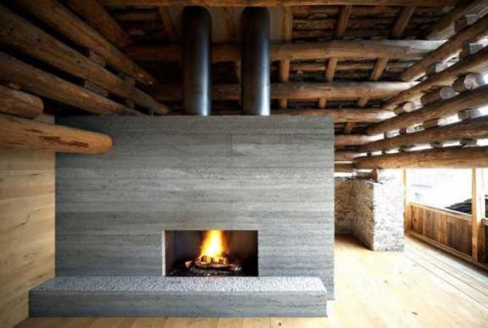 Comment installer une cheminée en béton dans votre maison, les avantages des structures similaires Portail pour une cheminée en béton architectural