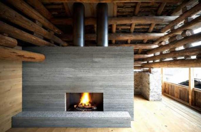 Come installare un caminetto in cemento nella tua casa, vantaggi di design simili Portale per un caminetto in cemento architettonico